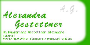 alexandra gestettner business card